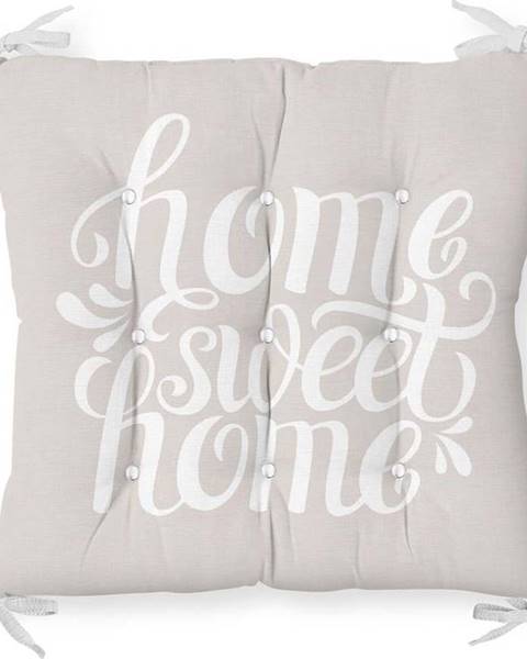 Minimalist Cushion Covers Podsedák s příměsí bavlny Minimalist Cushion Covers Home Sweet Home, 36 x 36 cm