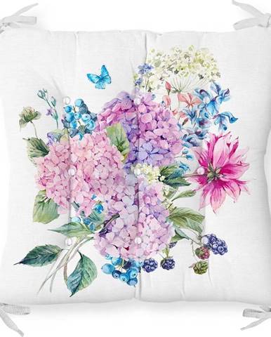 Podsedák s příměsí bavlny Minimalist Cushion Covers Bouquet, 40 x 40 cm
