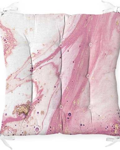 Podsedák s příměsí bavlny Minimalist Cushion Covers Pinky Abstract, 40 x 40 cm