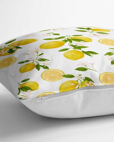 Povlak na polštář s příměsí bavlny Minimalist Cushion Covers Lemons, 70 x 70 cm
