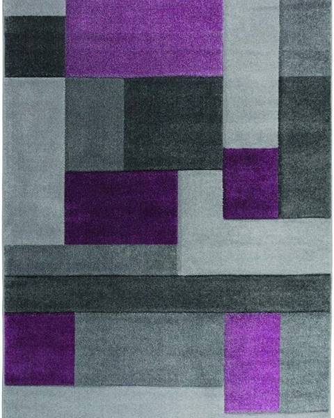 Flair Rugs Šedo-fialový koberec Flair Rugs Cosmos, 120 x 170 cm