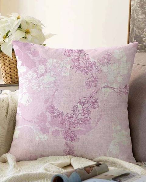 Minimalist Cushion Covers Růžový povlak na polštář s příměsí bavlny Minimalist Cushion Covers Bloom, 55 x 55 cm