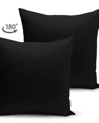 Černý povlak na polštář Minimalist Cushion Covers, 45 x 45 cm