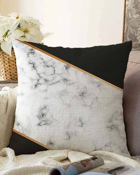 Minimalist Cushion Covers Povlak na polštář s příměsí bavlny Minimalist Cushion Covers Shadowy Marble, 55 x 55 cm