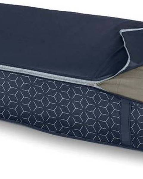 Domopak Tmavě modrý úložný box pod postel Domopak Metrik, 95 x 45 cm