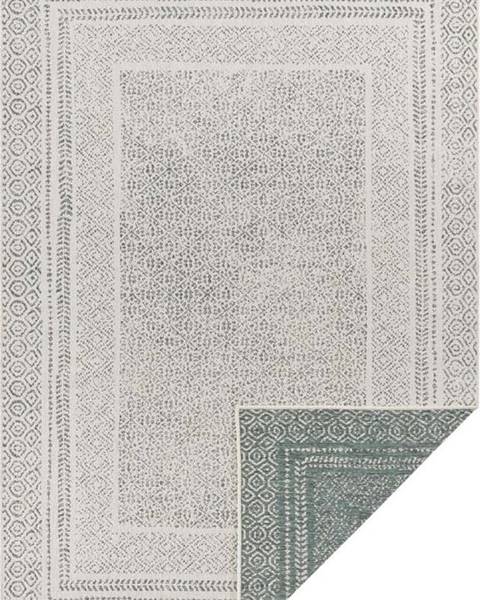 Ragami Zeleno-bílý venkovní koberec Ragami Berlin, 80 x 150 cm
