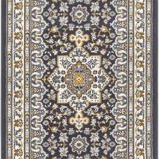 Tmavě šedý koberec Nouristan Parun Tabriz, 80 x 250 cm