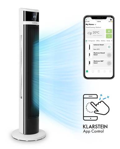 Klarstein Icetower Smart, sloupový ventilátor, 45 W, ovládání přes aplikaci