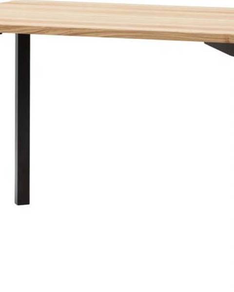 Ragaba Černý jídelní stůl se zaoblenými nohami Ragaba TRIVENTI, 120 x 80 cm