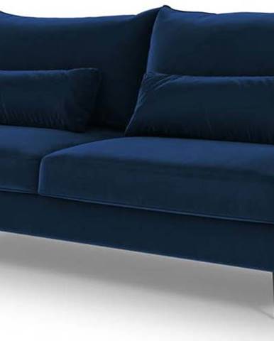 Tmavě modrá rozkládací pohovka s úložným prostorem Cosmopolitan Design Vermont
