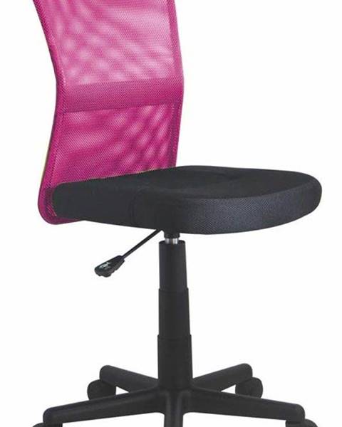 Halmar ADK Trade s.r.o. Dětská sítovaná židle Dingo, růžová/černá