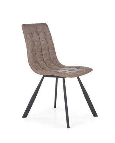 Halmar Jídelní židle K280, hnědá/eko kůže