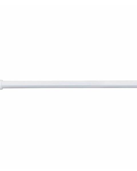iDesign Bílá tyč na sprchový závěs s nastavitelnou délkou iDesign, délka 127 - 221 cm