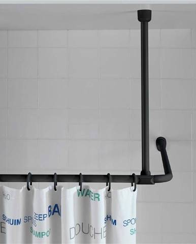 Černá stropní opěra pro sprchový závěs Wenko, 57 cm