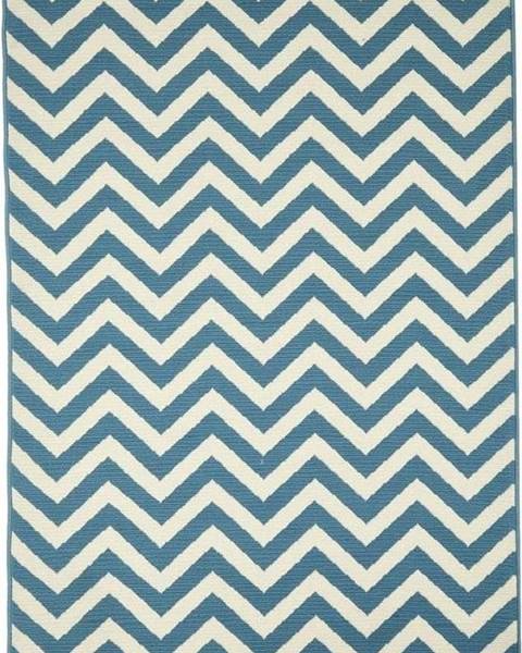 Floorita Světle modrý venkovní koberec Floorita Waves, 133 x 190 cm