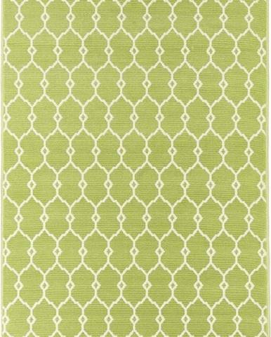 Zelený venkovní koberec Floorita Trellis, 133 x 190 cm
