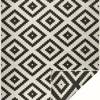 Černo-krémový venkovní koberec NORTHRUGS Malta, 80 x 150 cm