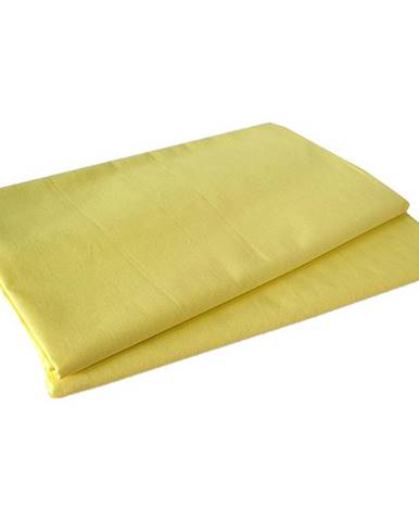 Prostěradlo bavlna 140x230 žlutá