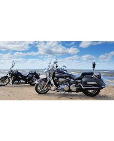 Dekor skleněný - motocykly na pláži 20/50