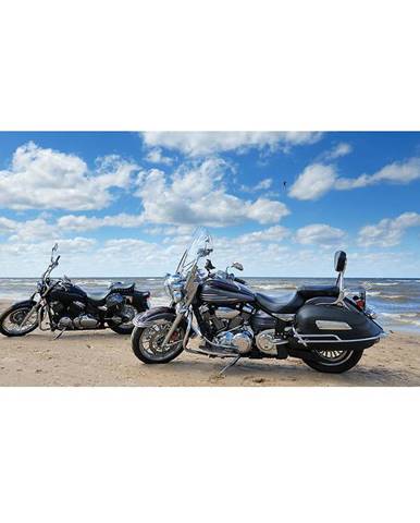 Dekor skleněný - motocykly na pláži 30/60