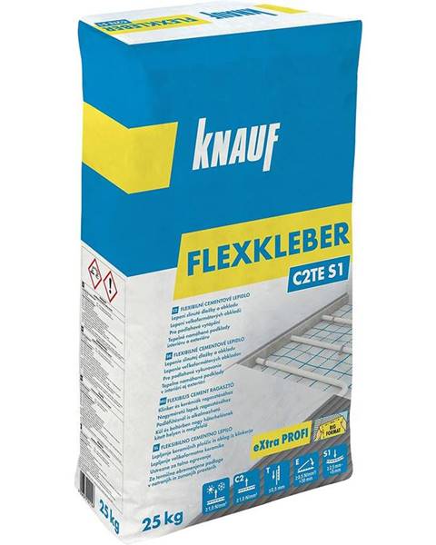 Knauf Flexibilní cementové lepidlo na obklady a dlažbu Knauf Flexkleber C2TE S1 mrazuvzdorné 25 kg