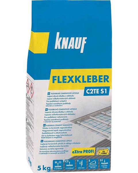 Knauf Flexibilní cementové lepidlo na obklady a dlažbu Knauf Flexkleber C2TE S1 mrazuvzdorné 5 kg