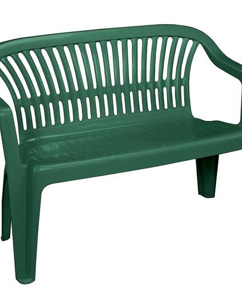 BAUMAX Plastová lavička DIVA, zelená