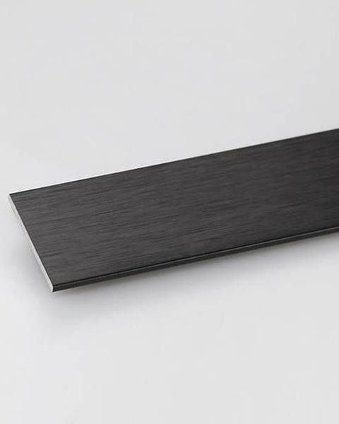 PARQUET MERCADO Profil plohý hliník černý 20x2x1000