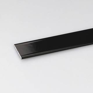 Profil plohý hliník černý 20x2x1000