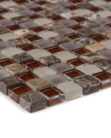 Mozaika marmor Java/glassmix Bordeaux beige 47932 30,5x30,5x0,8