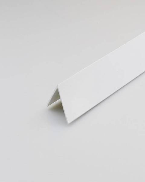 PARQUET MERCADO Rohový Profil PVC Bílý Satén 7x7x1000