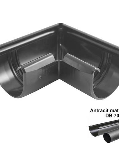 Roh vnější antracit-metalic 75 mm