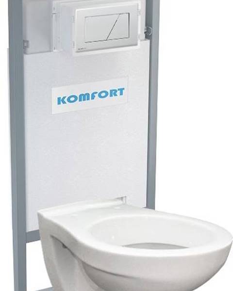 ALCAPLAST Alcaplast podomítkový set pro komfort C201 +tlačítko +WC mísa závěsná