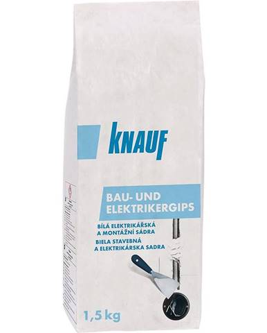 Rychletuhnoucí montážní sádra Knauf Bau- und Elektrikergips bílý 1,5 kg