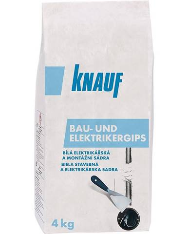 Rychletuhnoucí montážní sádra Knauf Bau- und Elektrikergips bílý 4 kg
