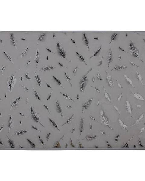 BAUMAX Koupelnová předložka Piume šedostříbrná 40x60cm