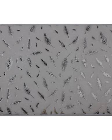 Koupelnová předložka Piume šedostříbrná 40x60cm