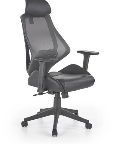 Halmar Herní židle Hasel, černá/šedá
