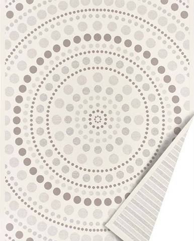 Bílo-šedý oboustranný koberec Narma Oola, 80 x 250 cm