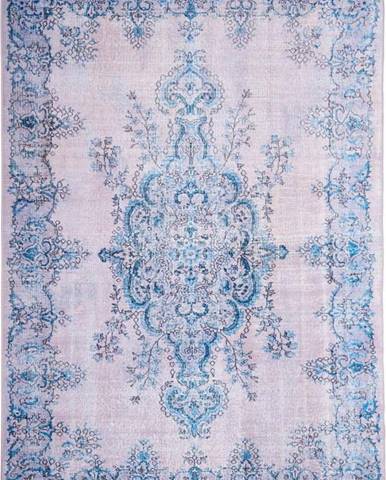 Světle modrý koberec Floorita Sonja, 200 x 290 cm