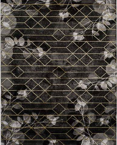Černý koberec Universal Poet, 160 x 230 cm