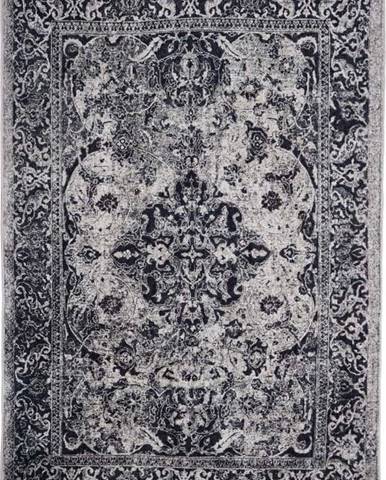 Tmavě šedý koberec Floorita Edessa, 80 x 150 cm