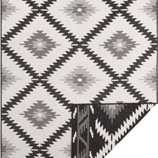 Černo-krémový venkovní koberec NORTHRUGS Malibu, 230 x 160 cm