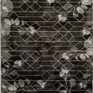 Černý koberec Universal Poet, 80 x 150 cm