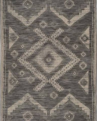 Šedý venkovní koberec Universal Devi Ethnic, 120 x 170 cm