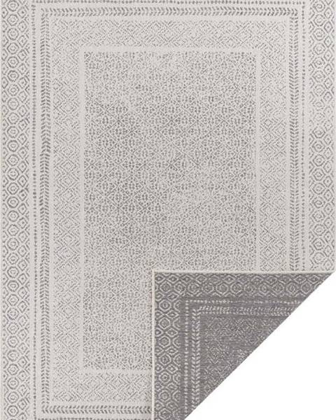 Ragami Šedo-bílý venkovní koberec Ragami Berlin, 80 x 150 cm
