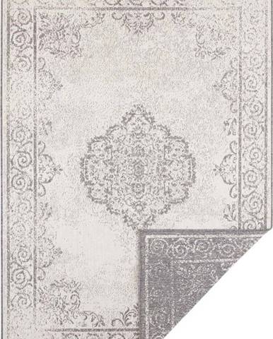 Šedo-krémový venkovní koberec NORTHRUGS Cebu, 160 x 230 cm