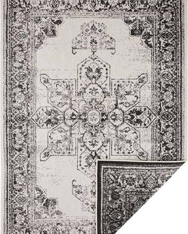 Černo-krémový venkovní koberec Bougari Borbon, 160 x 230 cm