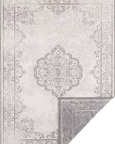 Bougari Šedo-krémový venkovní koberec NORTHRUGS Cebu, 200 x 290 cm