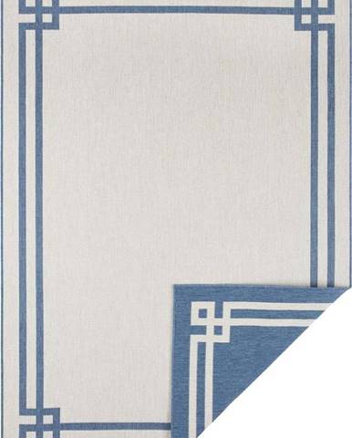 Modro-krémový venkovní koberec NORTHRUGS Manito, 200 x 290 cm